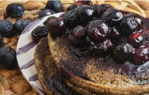 Flaxseed meal pancakes for healthy Breakfast